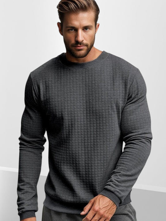 Sudadera informal de cuadros tipo jersey
