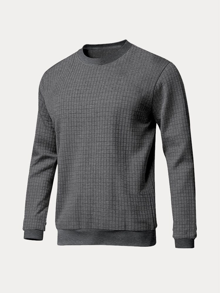 Sudadera informal de cuadros tipo jersey