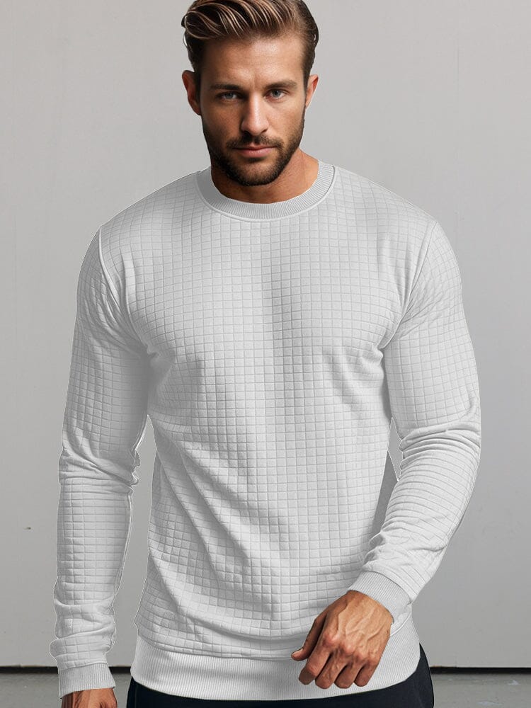 Sudadera informal de cuadros tipo jersey