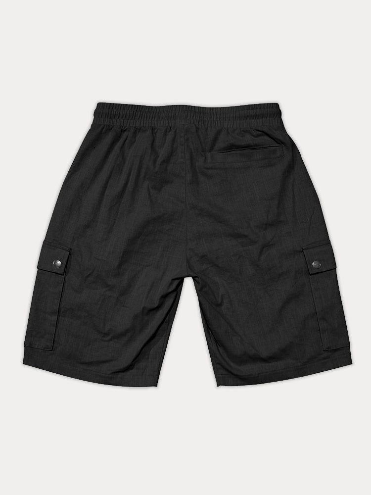 Varel | Pantaloni cargo corti in cotone essenziale