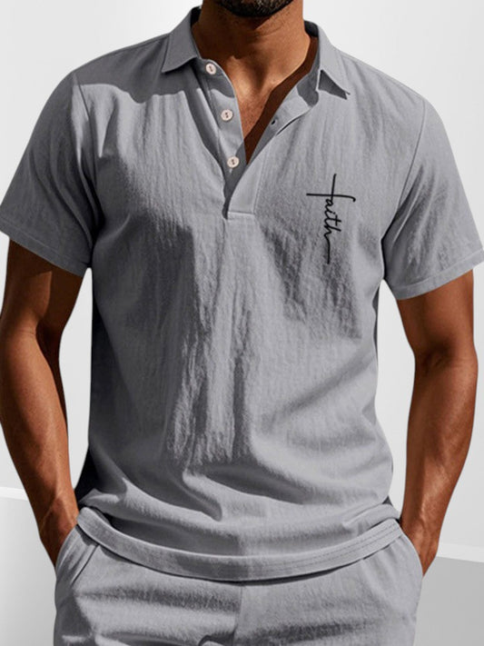 Camisa Sencilla de Algodón 100% para Uso Diario