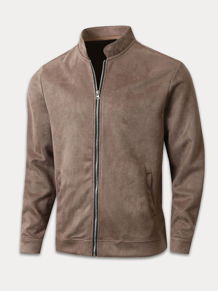 Chaqueta Clásica de Ante Cómoda
