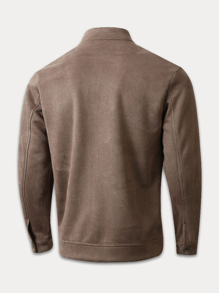 Chaqueta Clásica de Ante Cómoda