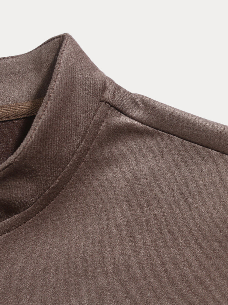 Chaqueta Clásica de Ante Cómoda