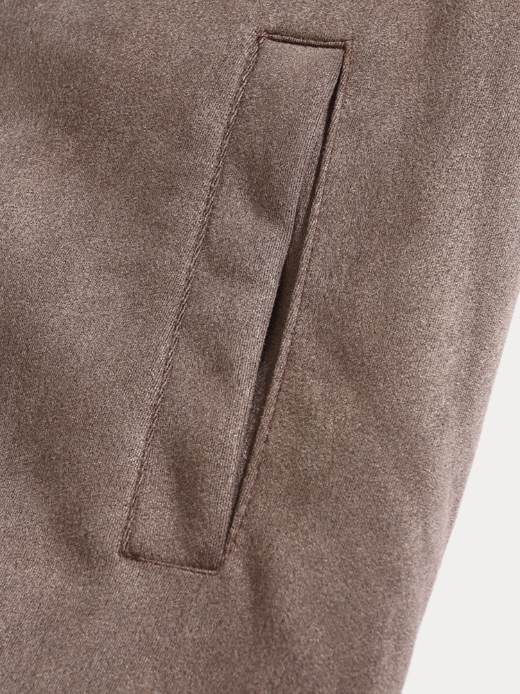 Chaqueta Clásica de Ante Cómoda