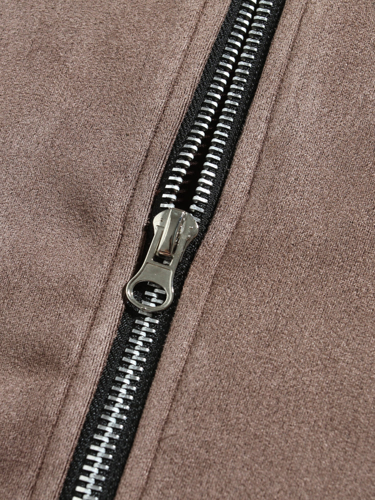 Chaqueta Clásica de Ante Cómoda