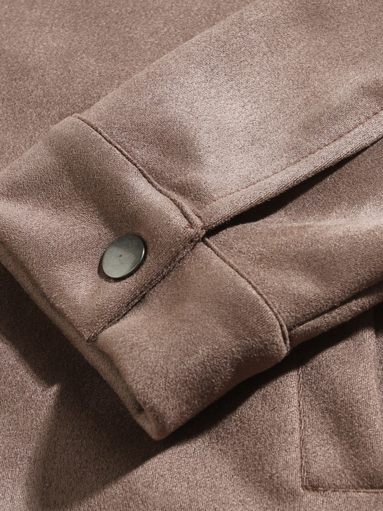 Chaqueta Clásica de Ante Cómoda