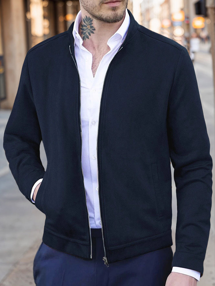 Chaqueta Clásica de Ante Cómoda