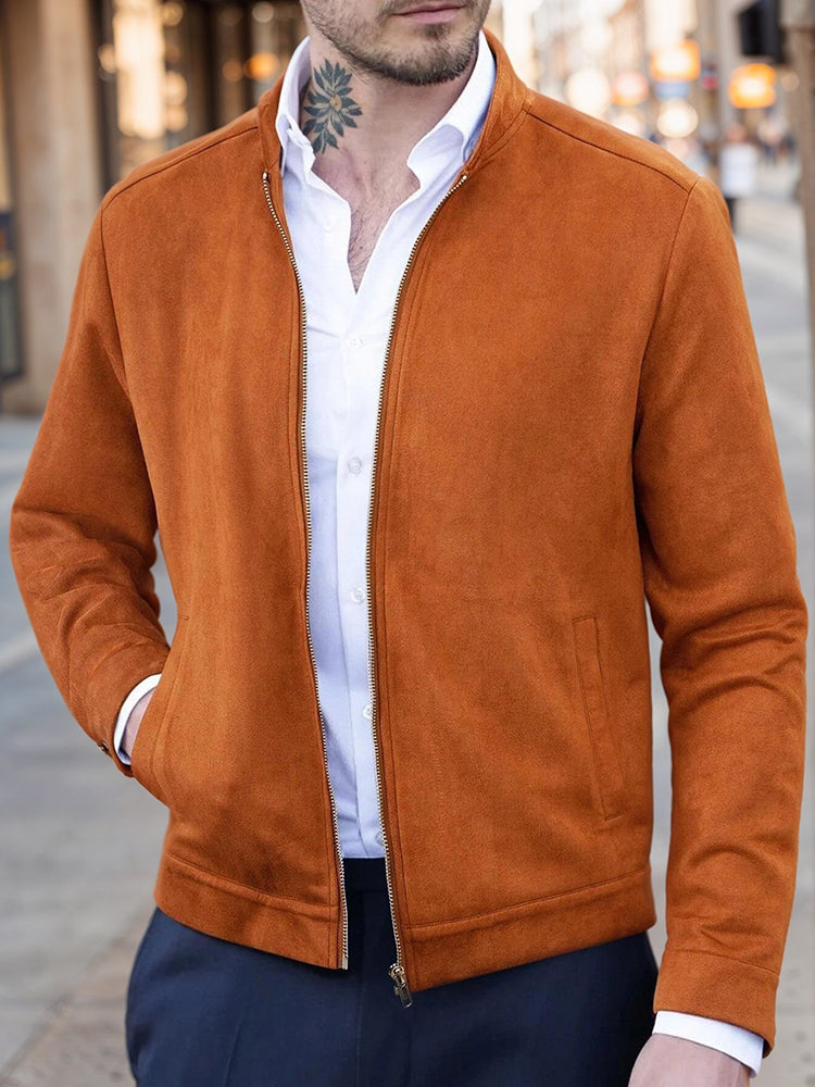 Chaqueta Clásica de Ante Cómoda