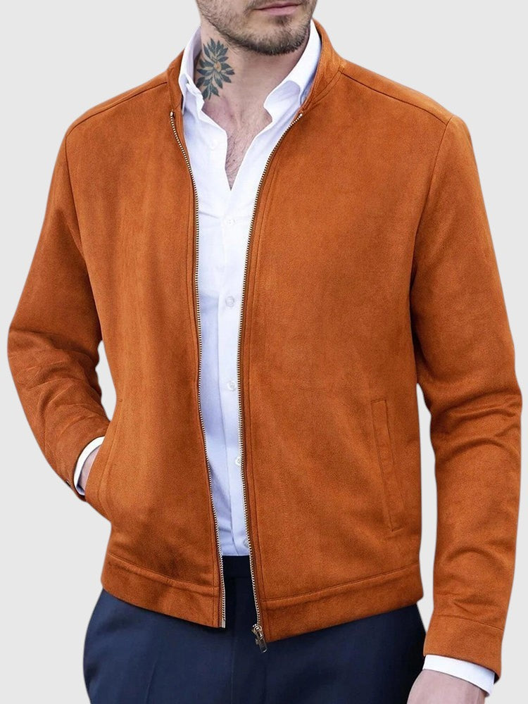 Chaqueta Clásica de Ante Cómoda