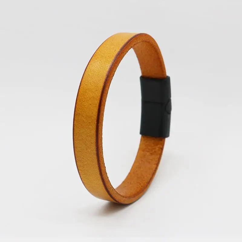 Pulsera de cuero trenzado para hombre