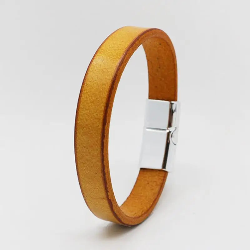 Pulsera de cuero trenzado para hombre