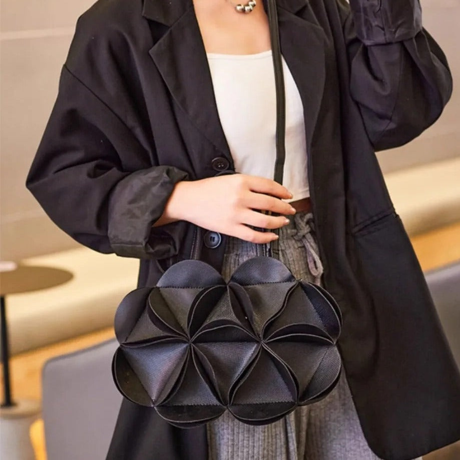 Bolso de Mano Monique con Flor