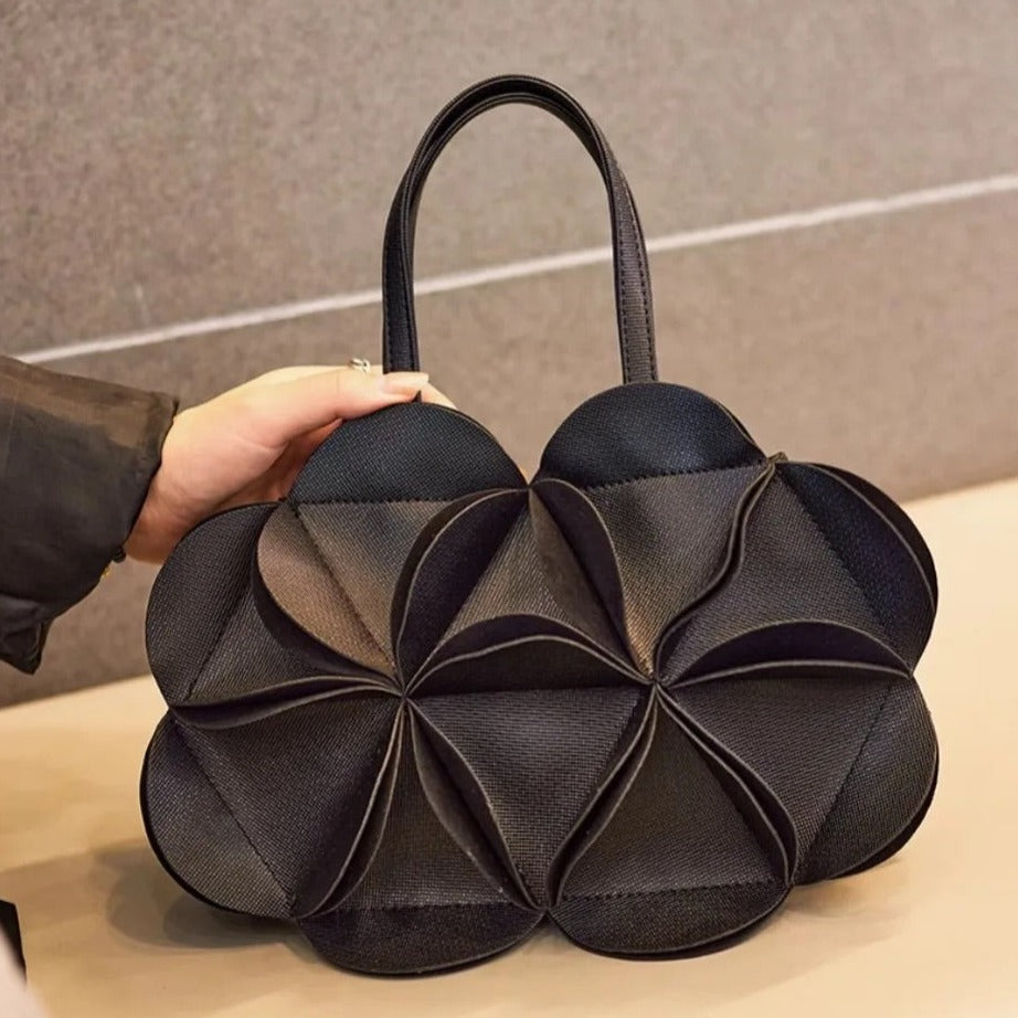 Bolso de Mano Monique con Flor