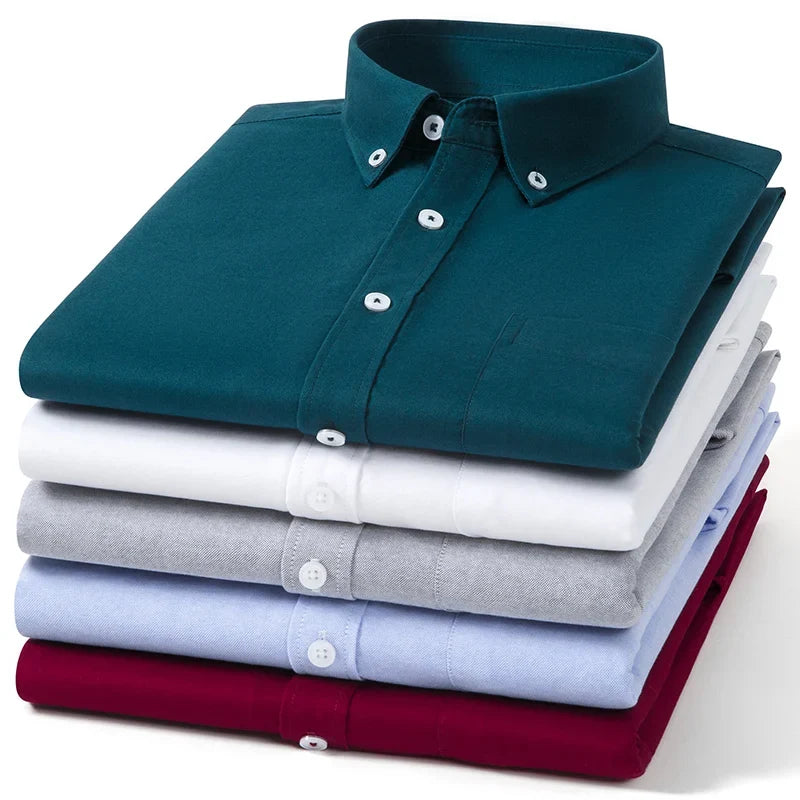 Camisa de algodón Oxford