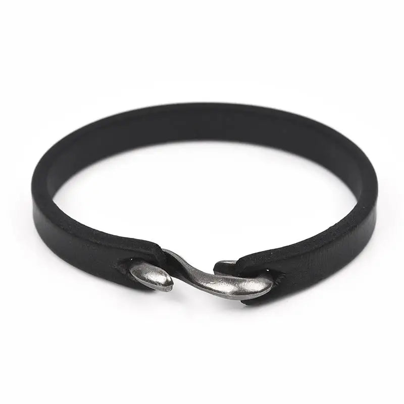 Pulsera de cuero trenzado para hombre