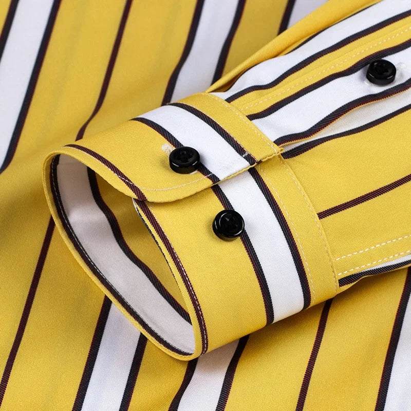Camisa informal de rayas para hombre