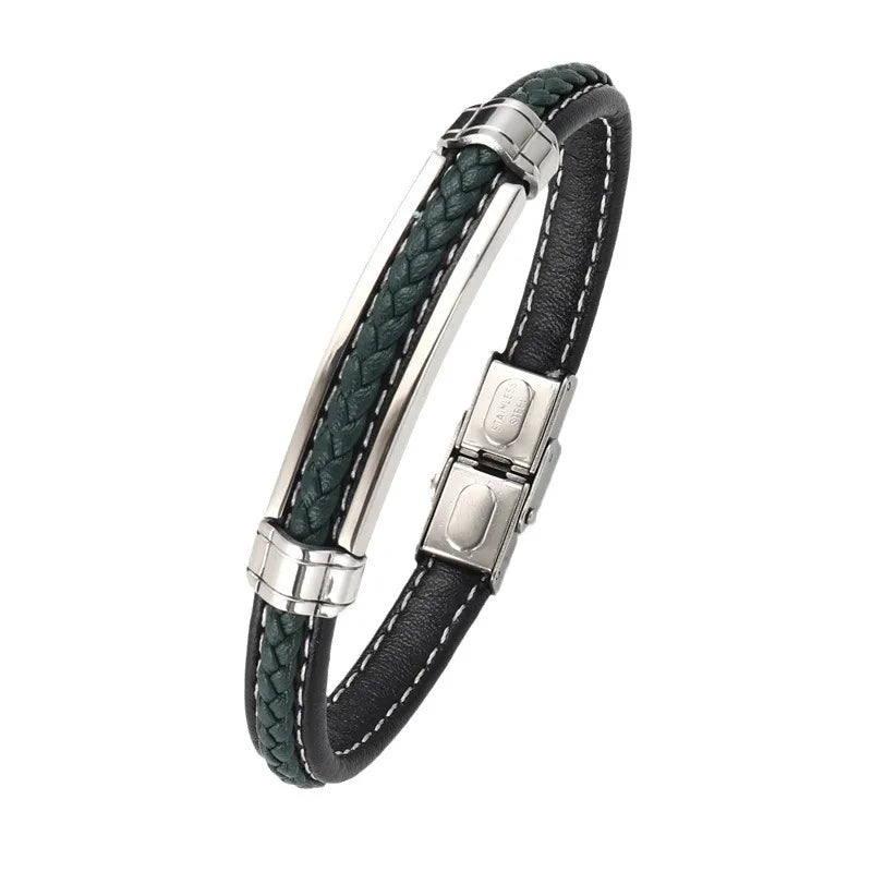 Pulsera elegante de acero inoxidable para hombre
