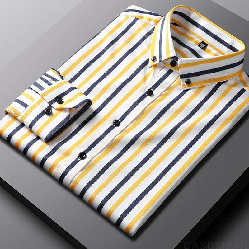 Camisa informal de rayas para hombre