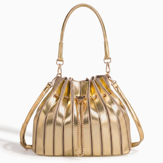 Bolso de Mano Stella con Cordón Plisado