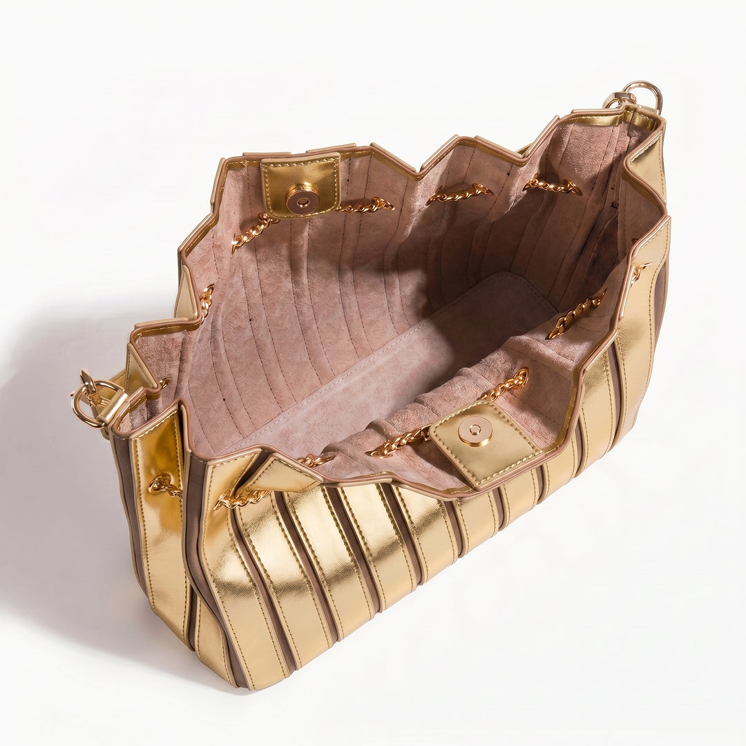 Bolso de Mano Stella con Cordón Plisado