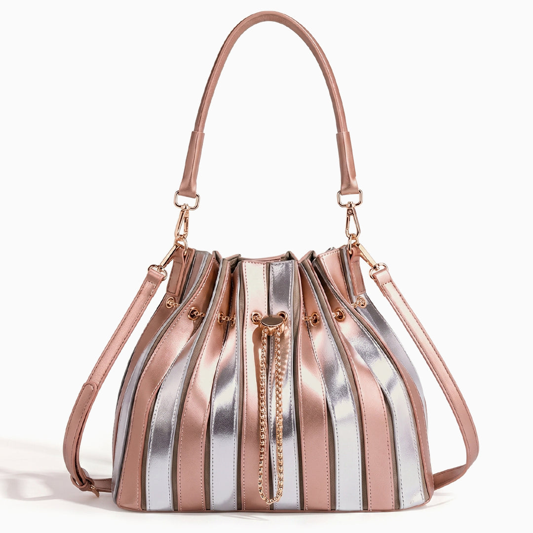 Bolso de Mano Stella con Cordón Plisado