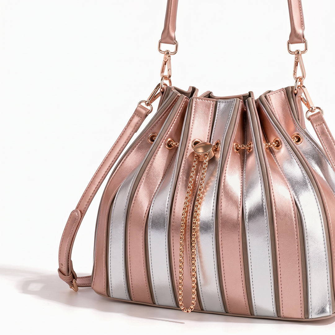 Bolso de Mano Stella con Cordón Plisado