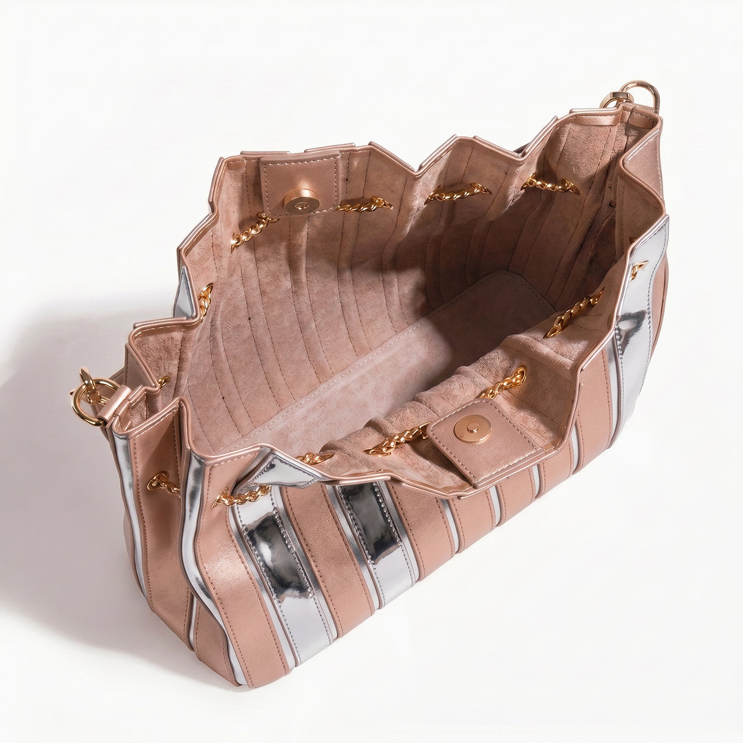 Bolso de Mano Stella con Cordón Plisado