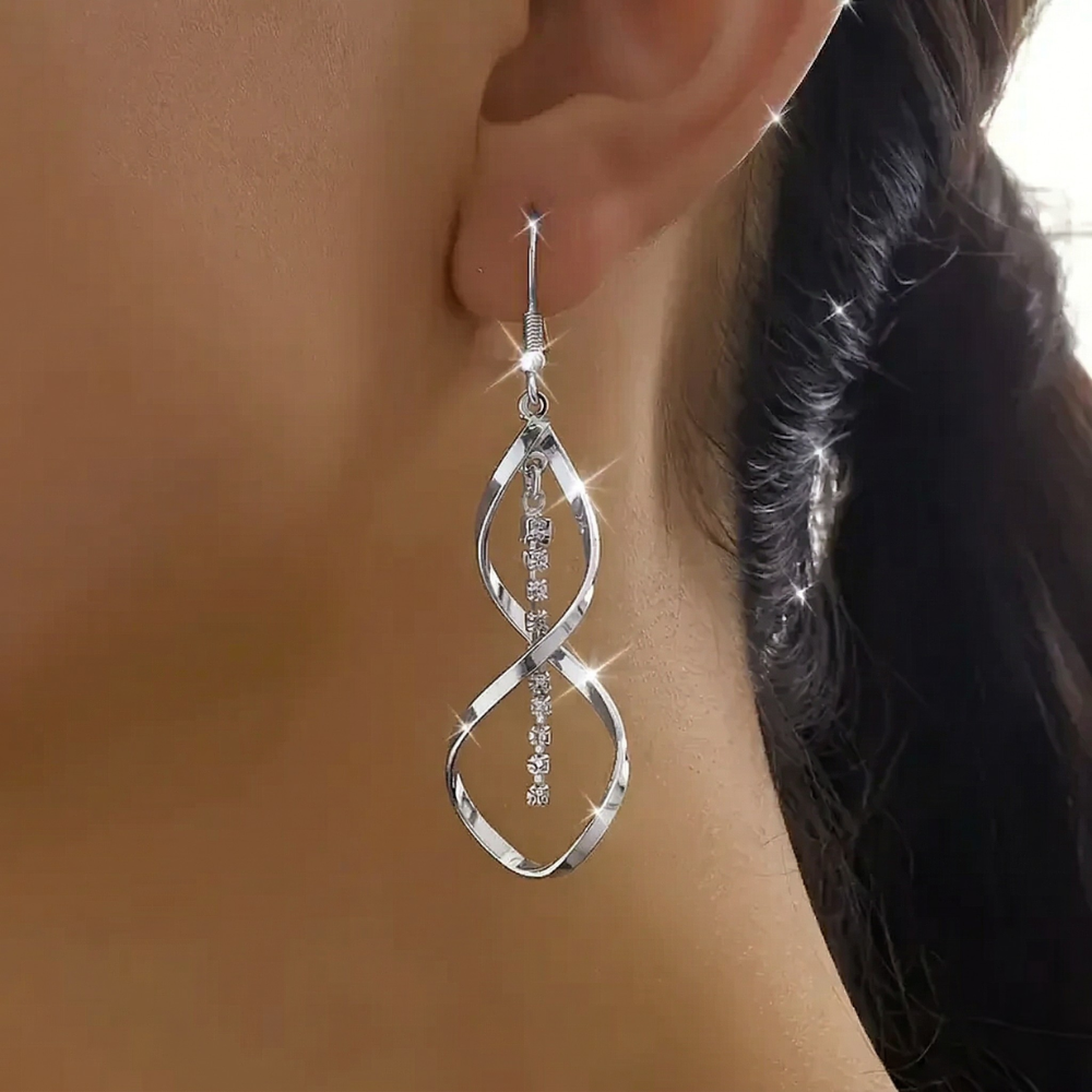 Sunbeam Espiral Pendientes | Oro