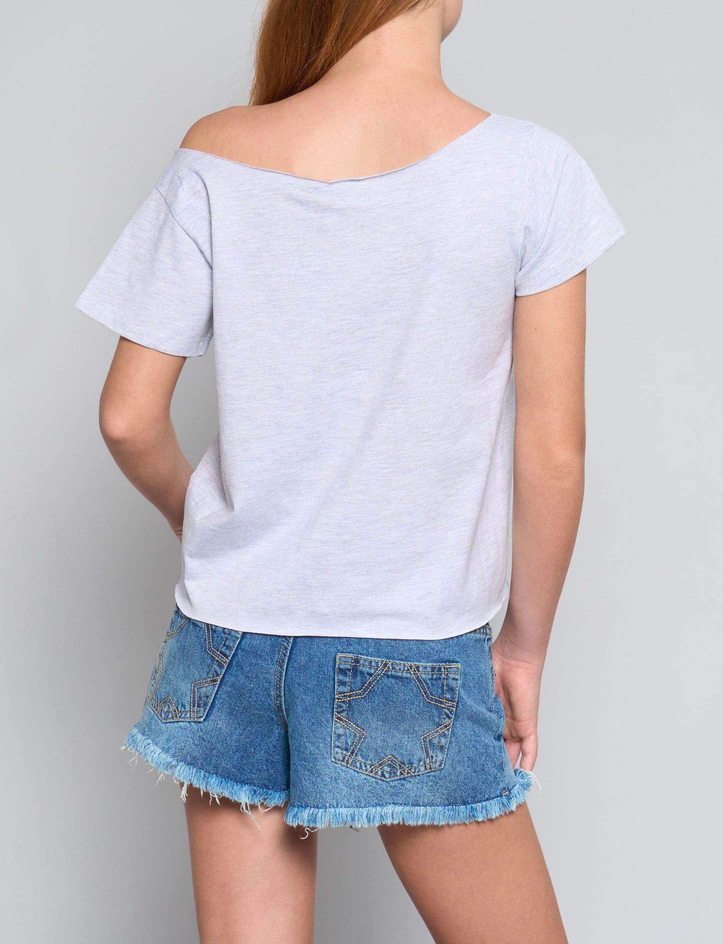T-shirt asimmetrica con numero 93