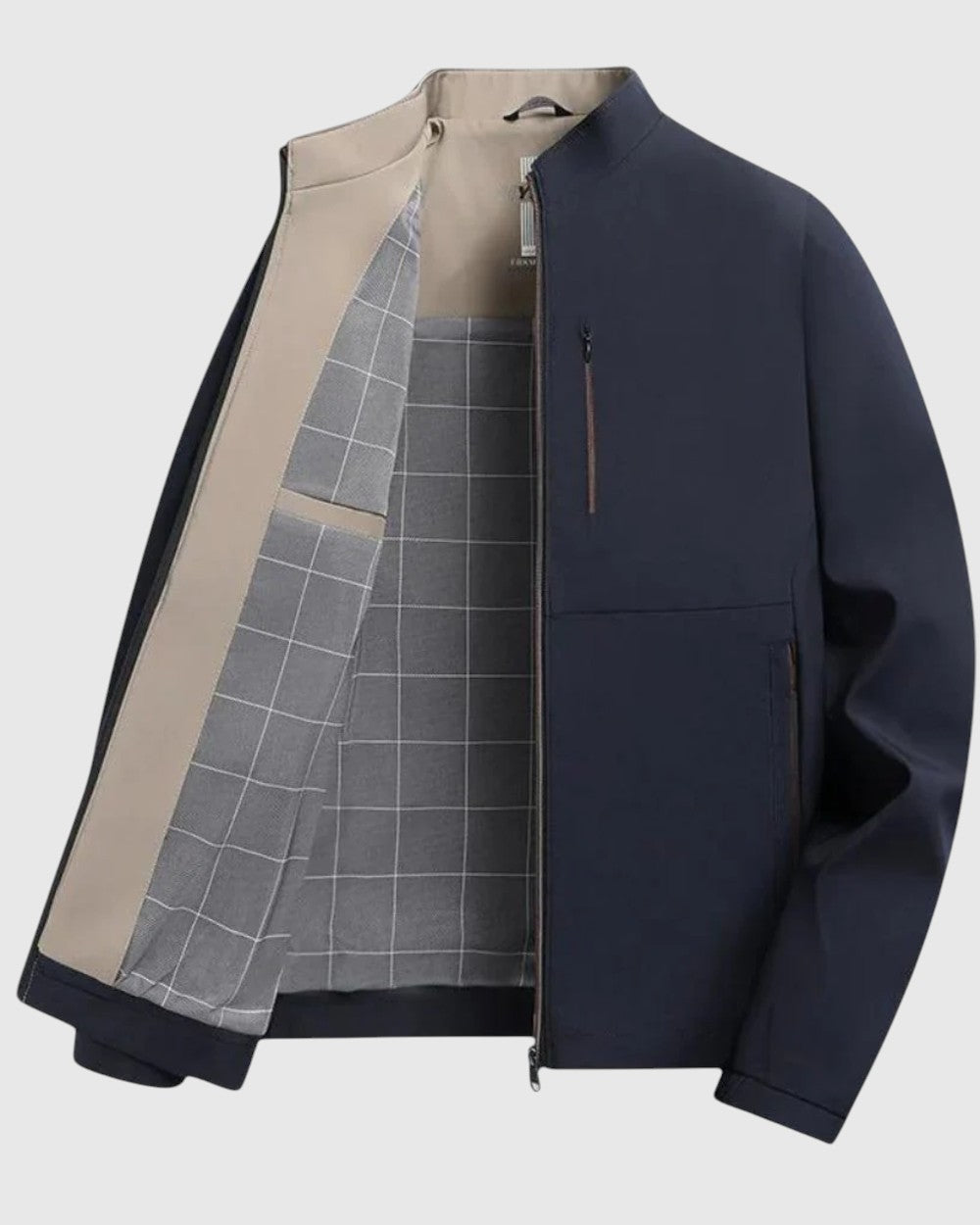 Chaqueta clásica con cremallera