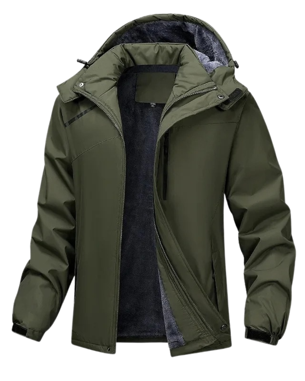 Elegante chaqueta de forro polar para exterior