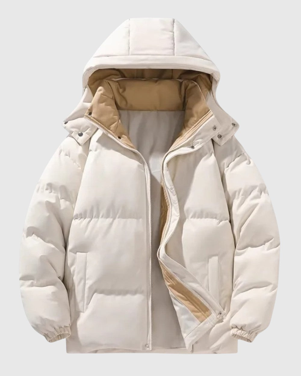 Chaqueta elegante con capucha para hombre