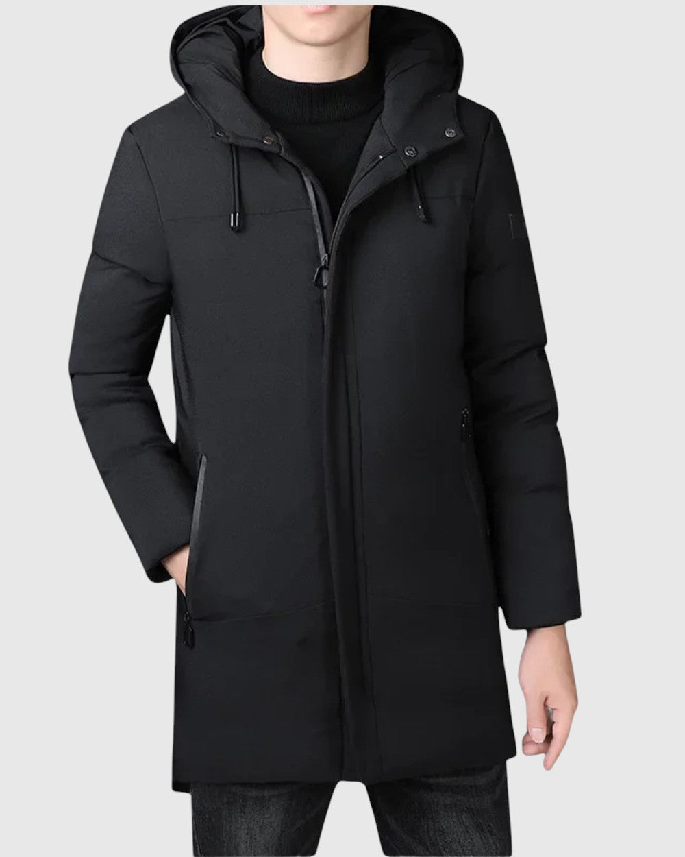 Chaqueta larga y elegante para hombre