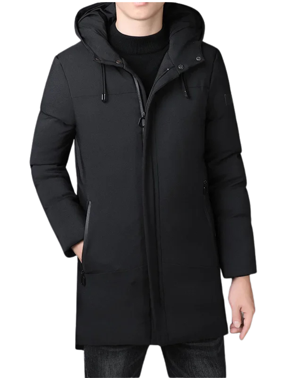Chaqueta larga y elegante para hombre