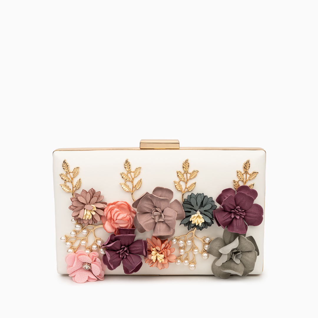 Bolso de Fiesta Juliet con Flores