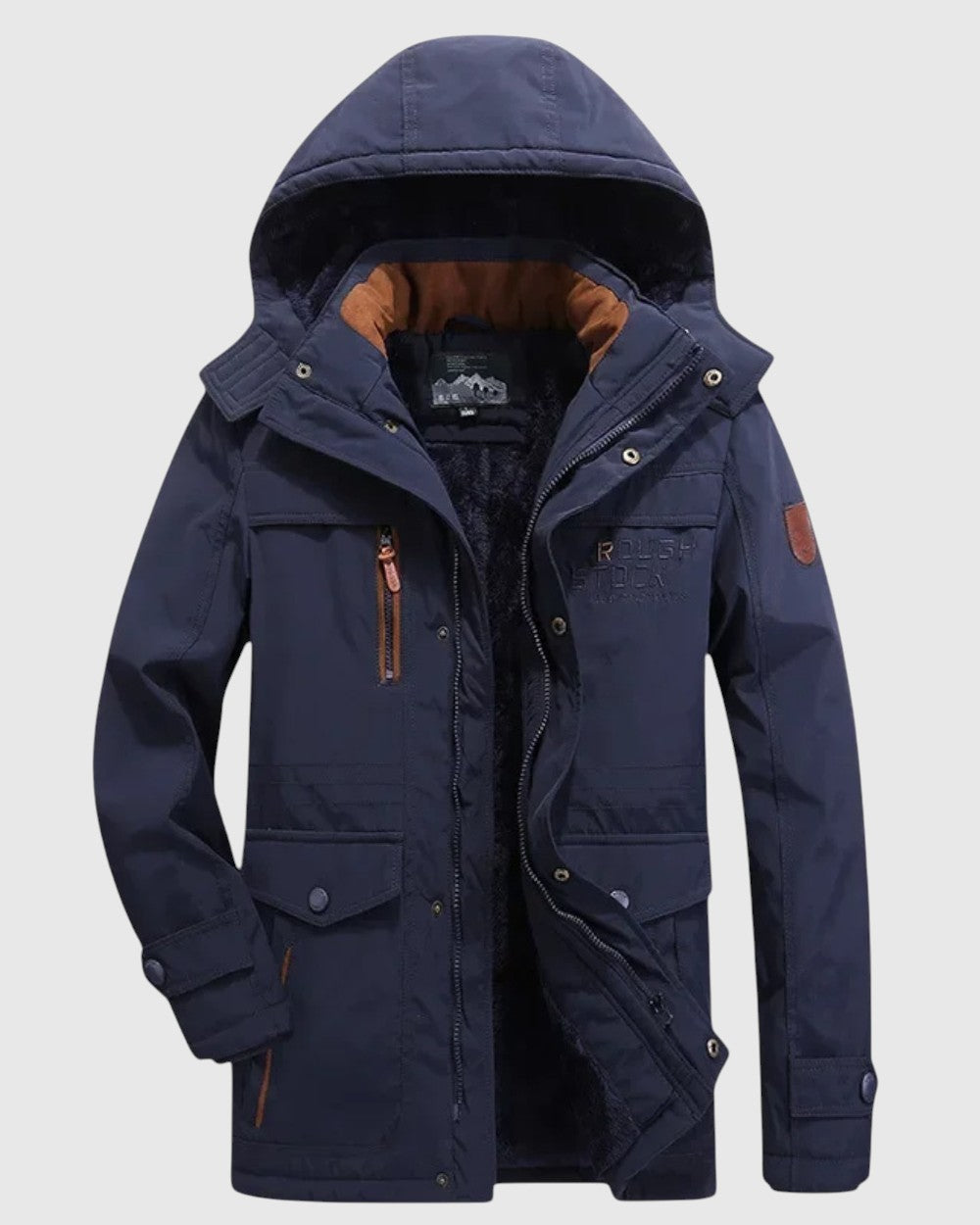 Elegante chaqueta de invierno acolchada