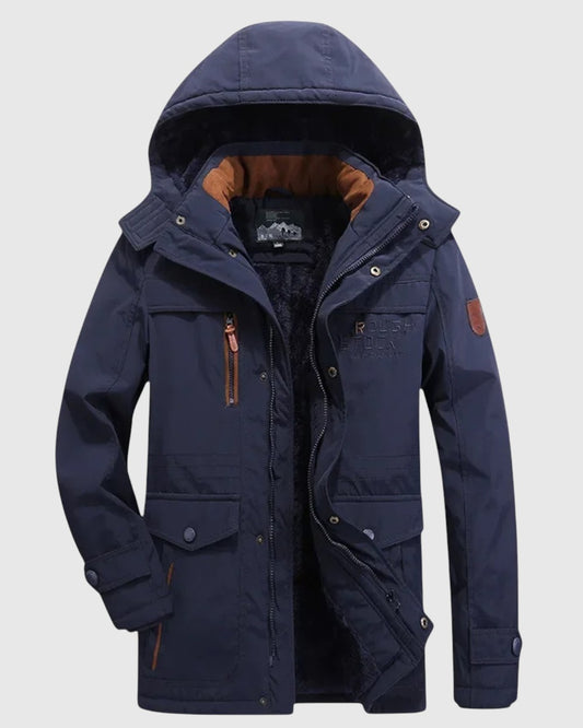 Elegante chaqueta de invierno acolchada