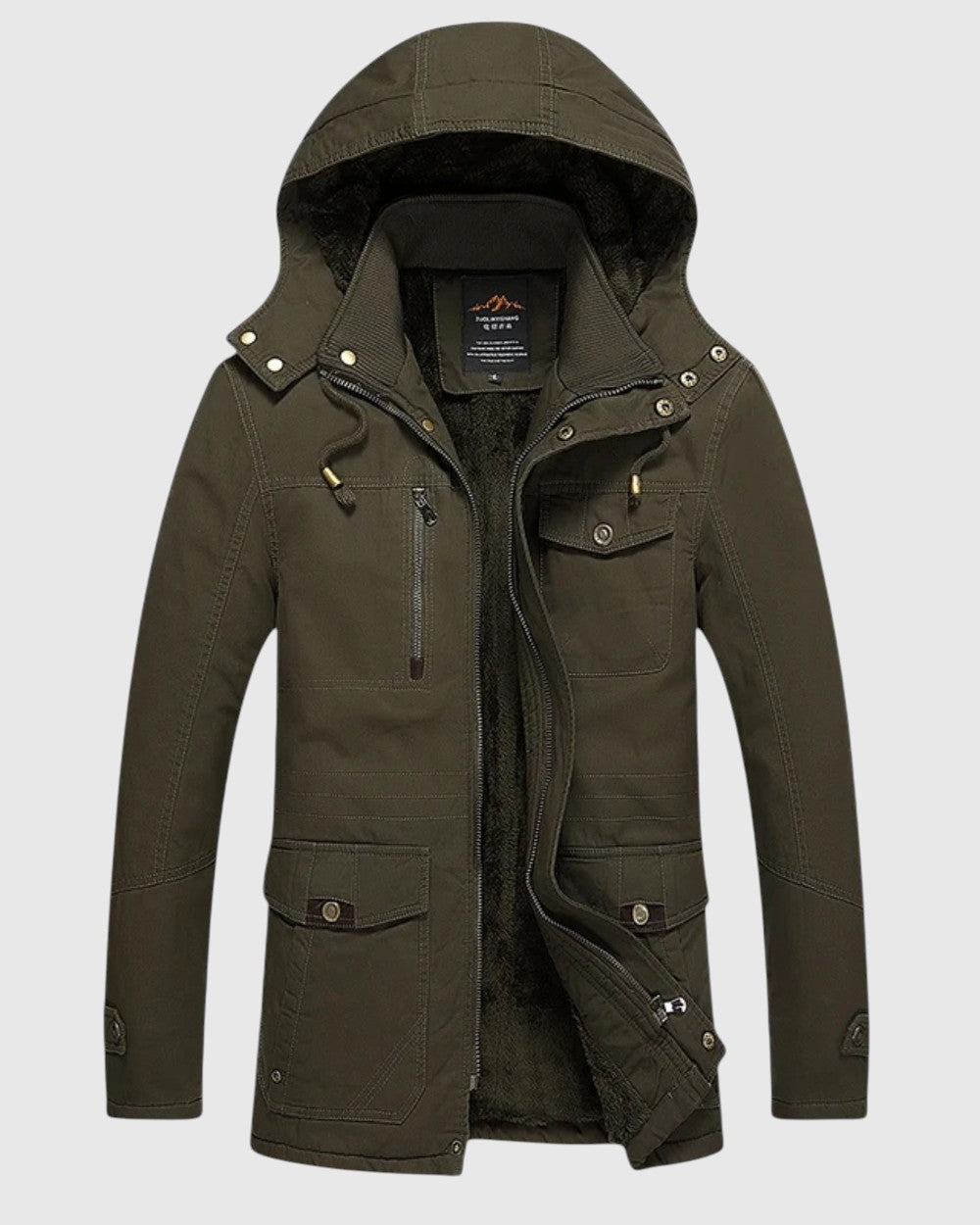 Elegante chaqueta de invierno acolchada de algodón