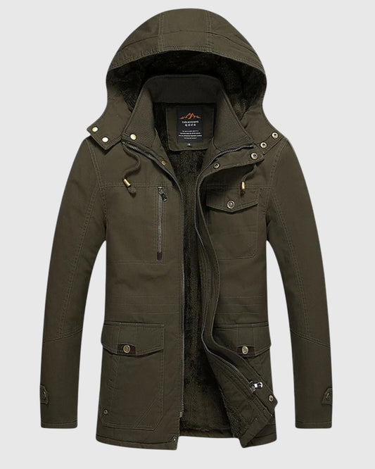 Elegante chaqueta de invierno acolchada de algodón