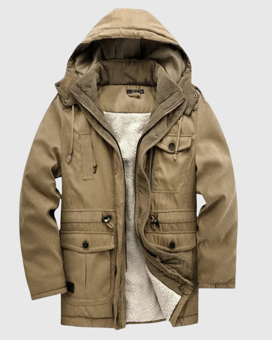 Elegante chaqueta acolchada para exterior