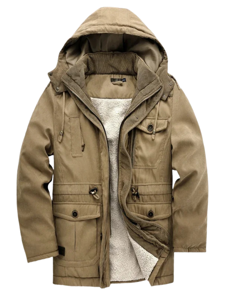 Elegante chaqueta acolchada para exterior