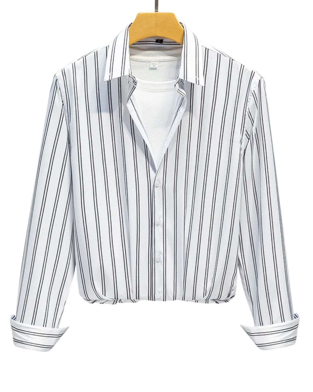Camisa elegante de rayas para hombre