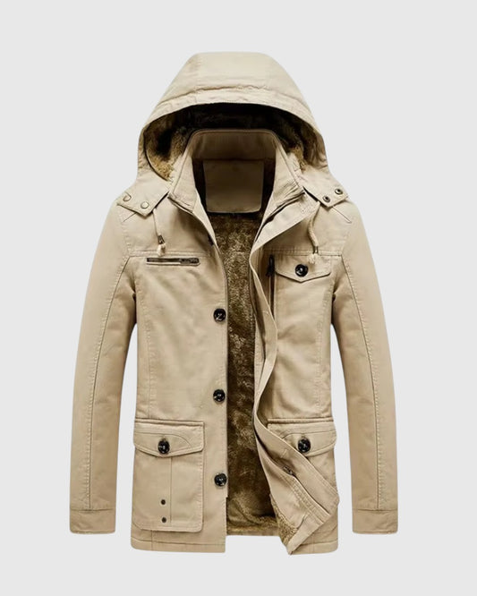 Elegante chaqueta de invierno acolchada de alta gama