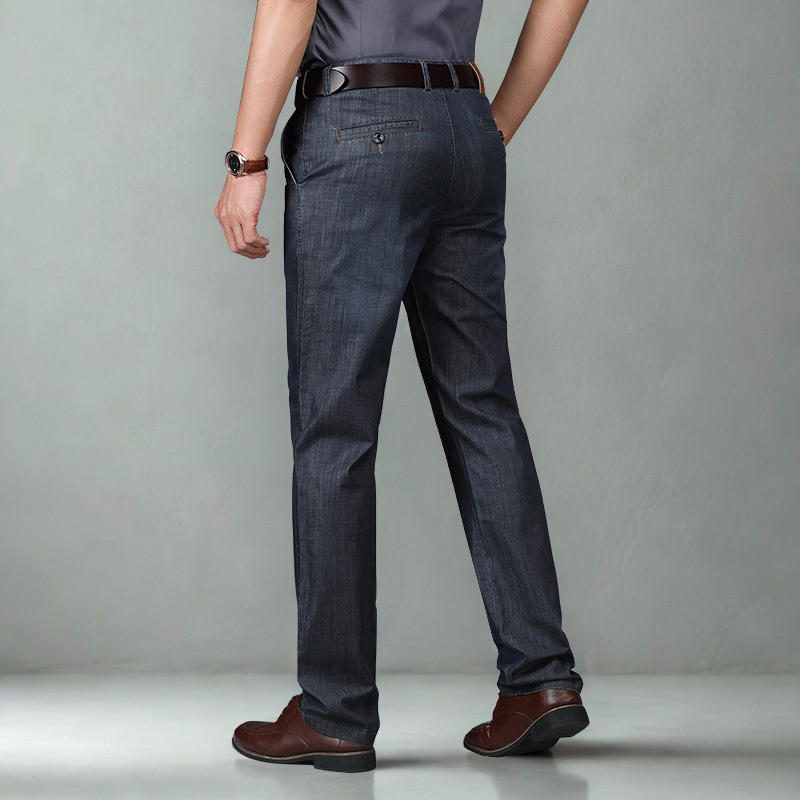 Vaquero de Denim Elástico de Corte Clásico para Hombre