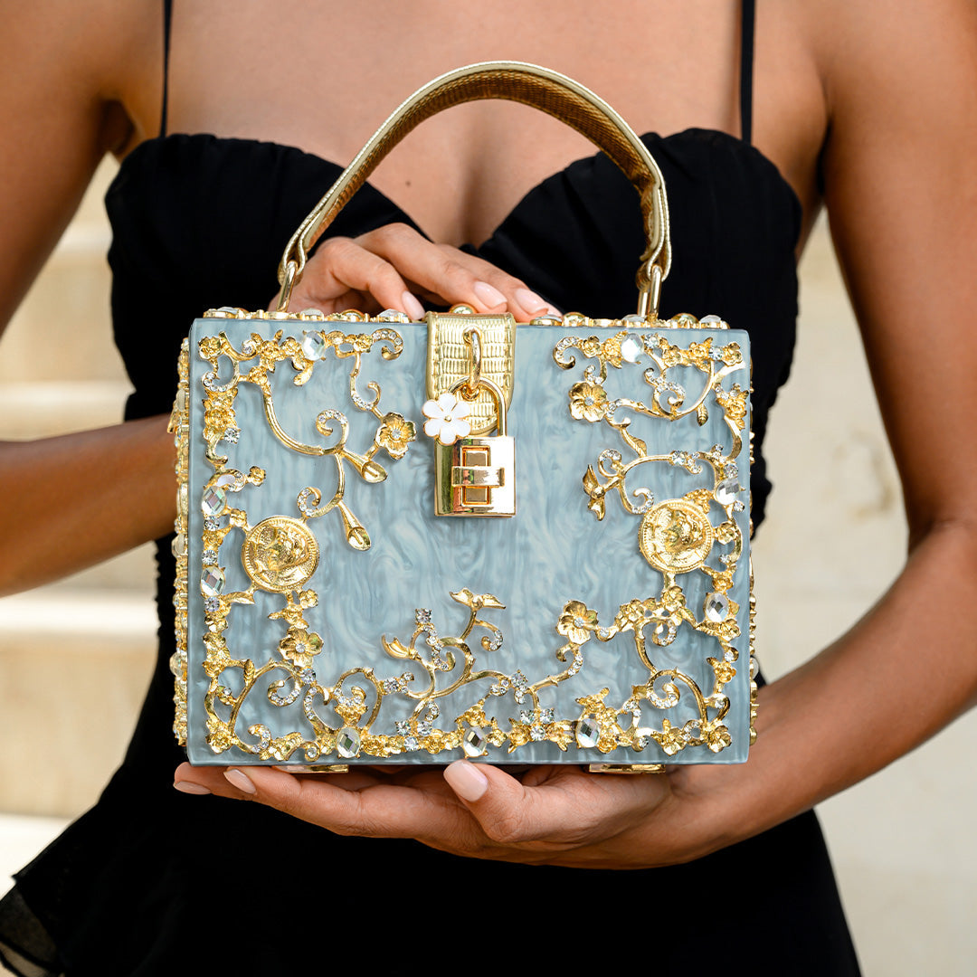 Bolso de Mano Caja de Acrílico