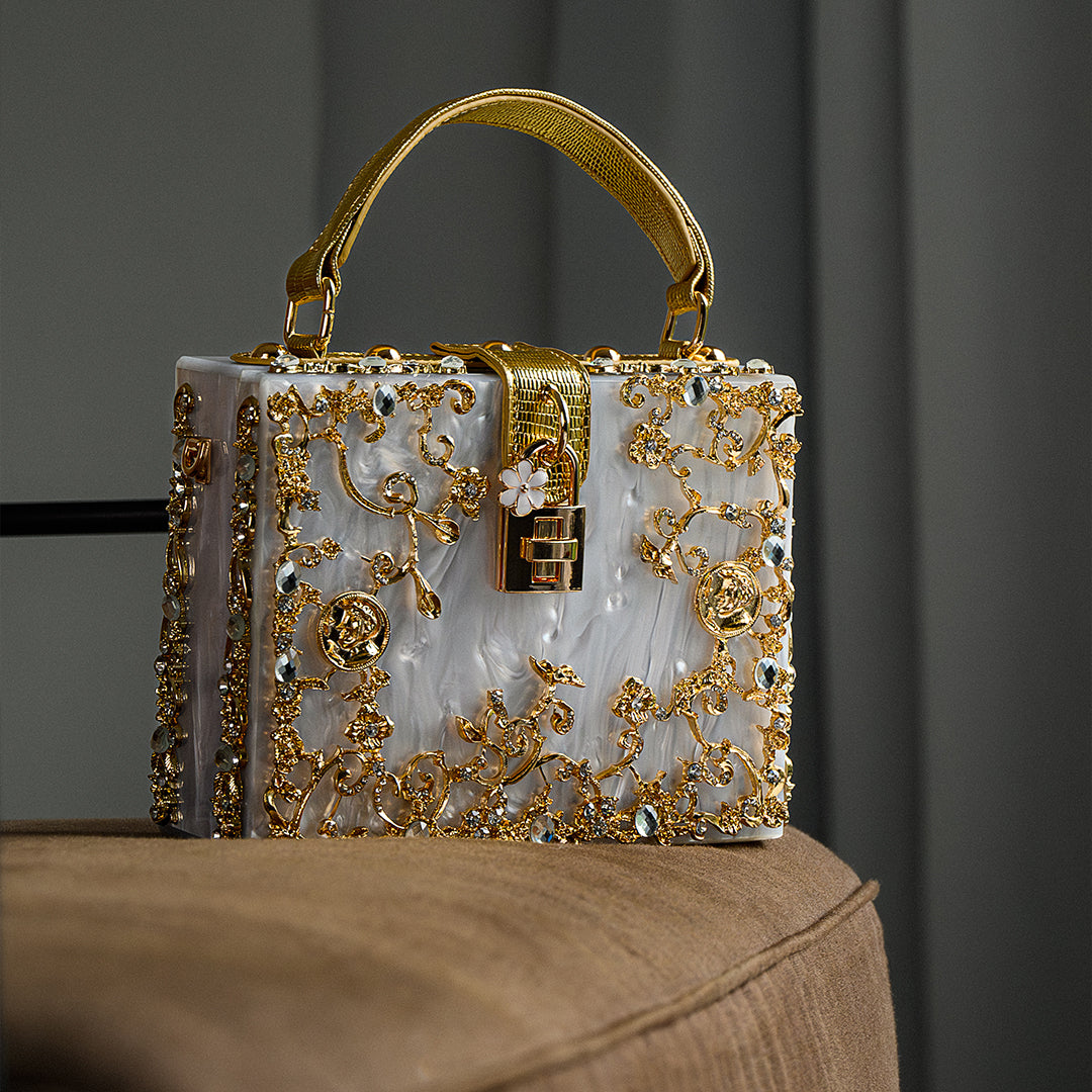 Bolso de Mano Caja de Acrílico