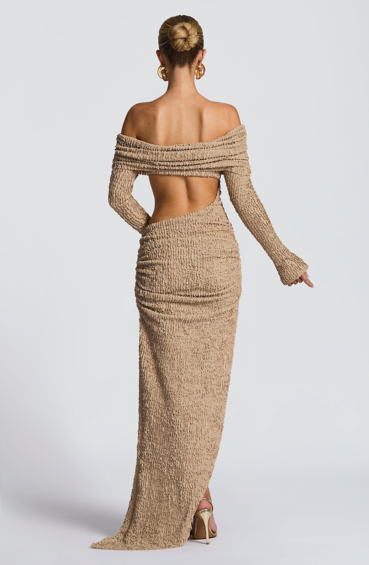 Adelphia™ - Vestido Midi Elegante Beige