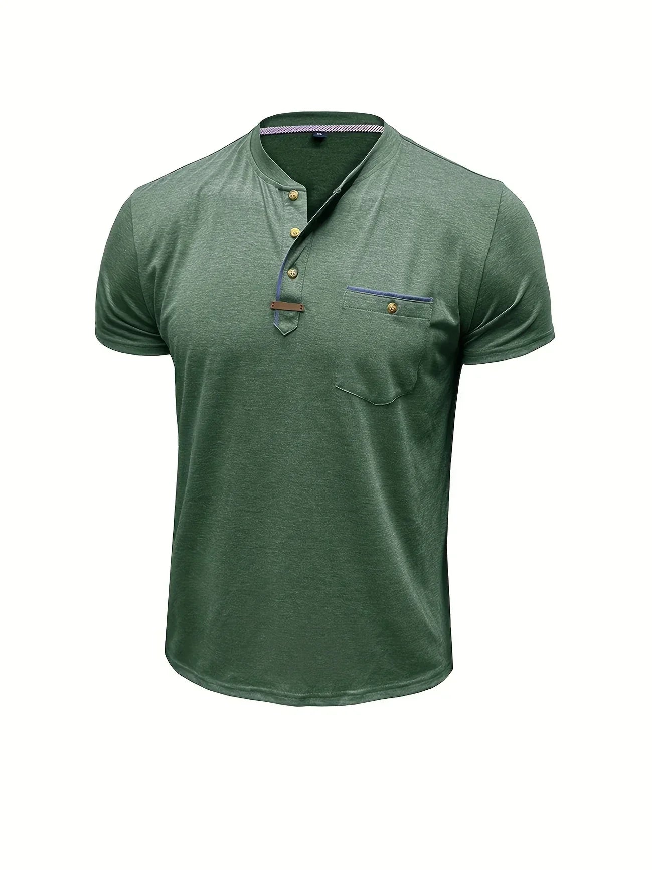 Varel | T-shirt elegante con scollo rotondo e tasca
