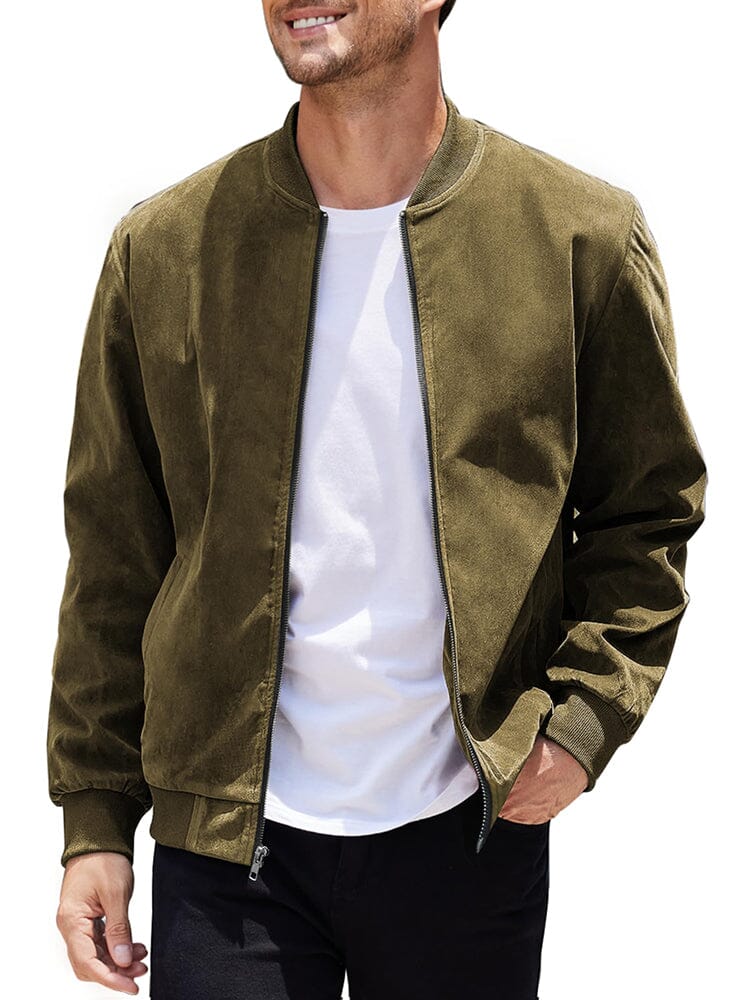 Chaqueta Bomber de Ante Vintage
